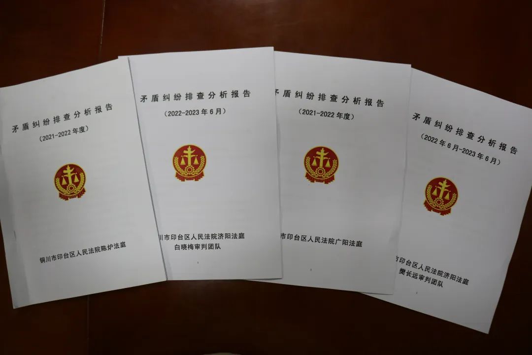 印台区法院撰写矛盾纠纷排查分析报告 助推诉源治理工作提质增效
